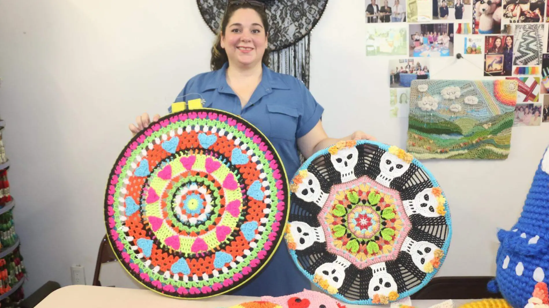 Marisa Ortiz, maestra de crochet en Tampico 